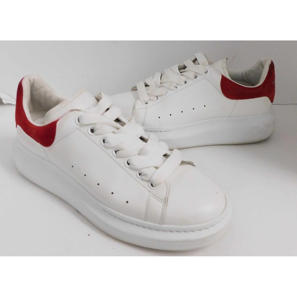 Alexander McQueen Oversized Sneakers White/Red Women's 41 US 11 AUTHENTICATED